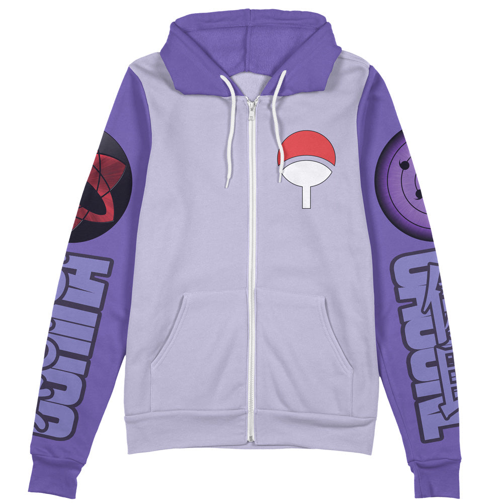 Uchiha Sasuke Shippuden Streetwear Zip Hoodie Jacket