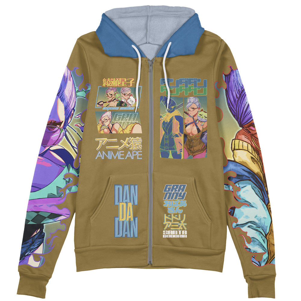 Ayase Seiko Dandadan Streetwear Zip Hoodie Jacket