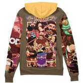 Senshi Delicious in Dungeon Streetwear Zip Hoodie Jacket