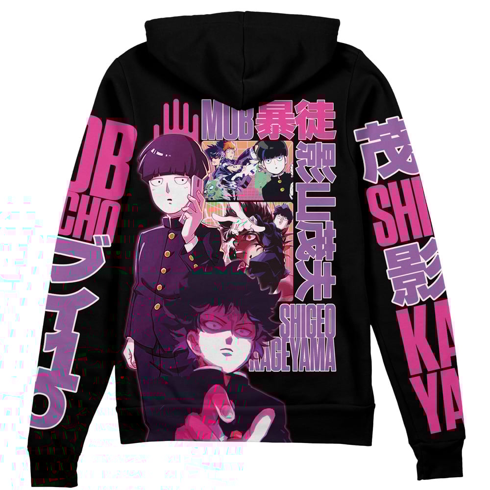 Shigeo Kageyama V3 Mob Psycho 100" Streetwear Zip Hoodie Jacket
