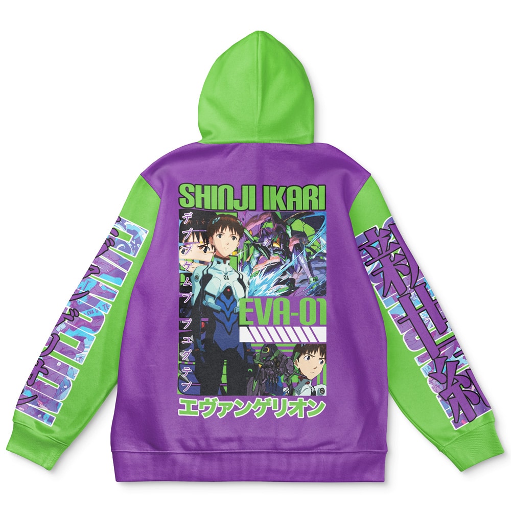Shinji Ikari x Eva 01 Eva Streetwear Hoodie