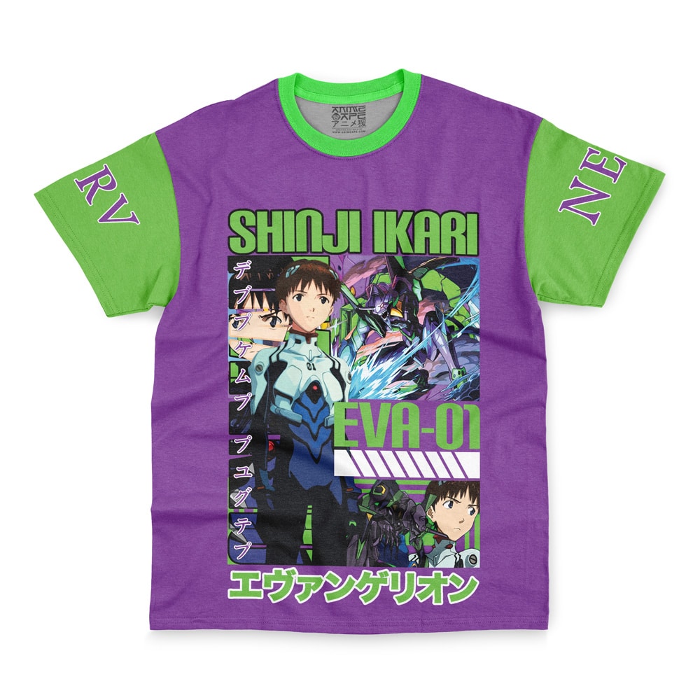 Shinji Ikari x Eva 01 Eva Streetwear T-Shirt