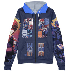 Todoroki Shoto V2 My Hero Academia Streetwear Zip Hoodie Jacket