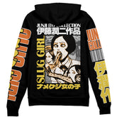 Slug Girl Junji Ito Collection Streetwear Zip Hoodie Jacket