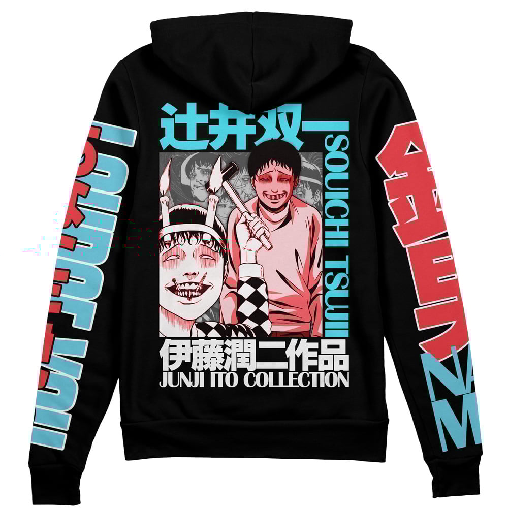 Souichi Junji Ito Collection" Streetwear Zip Hoodie Jacket