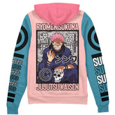 Ryomen Sukuna Jujutsu Kaisen Streetwear Zip Hoodie Jacket