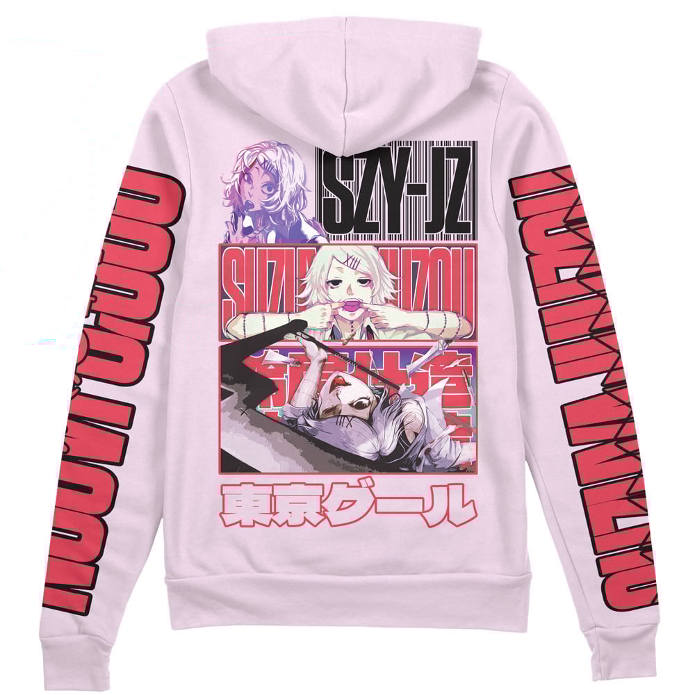 Suzuya Juuzou Tokyo Ghoul" Streetwear Zip Hoodie Jacket
