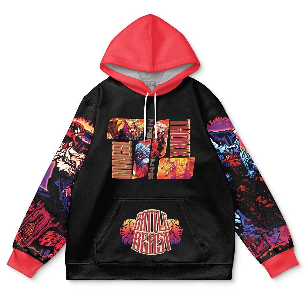Battle Beast Thokk Invincible Streetwear Hoodie