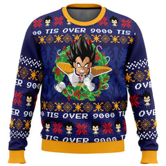 It's Over 9000 Dragon Ball Z Ugly Christmas Sweater