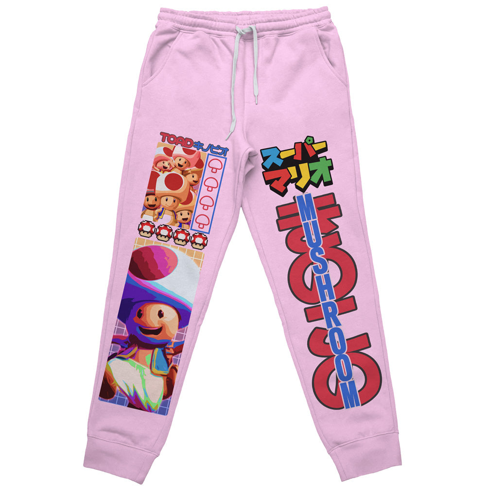 Toad Mario Bros Streetwear Sweatpants