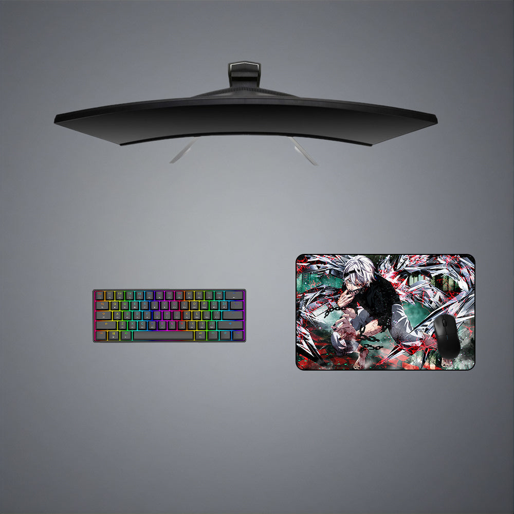 Tokyo Ghoul Ken in Chains Design M-XXL Size Gaming Mouse Pad, Computer Desk Mat