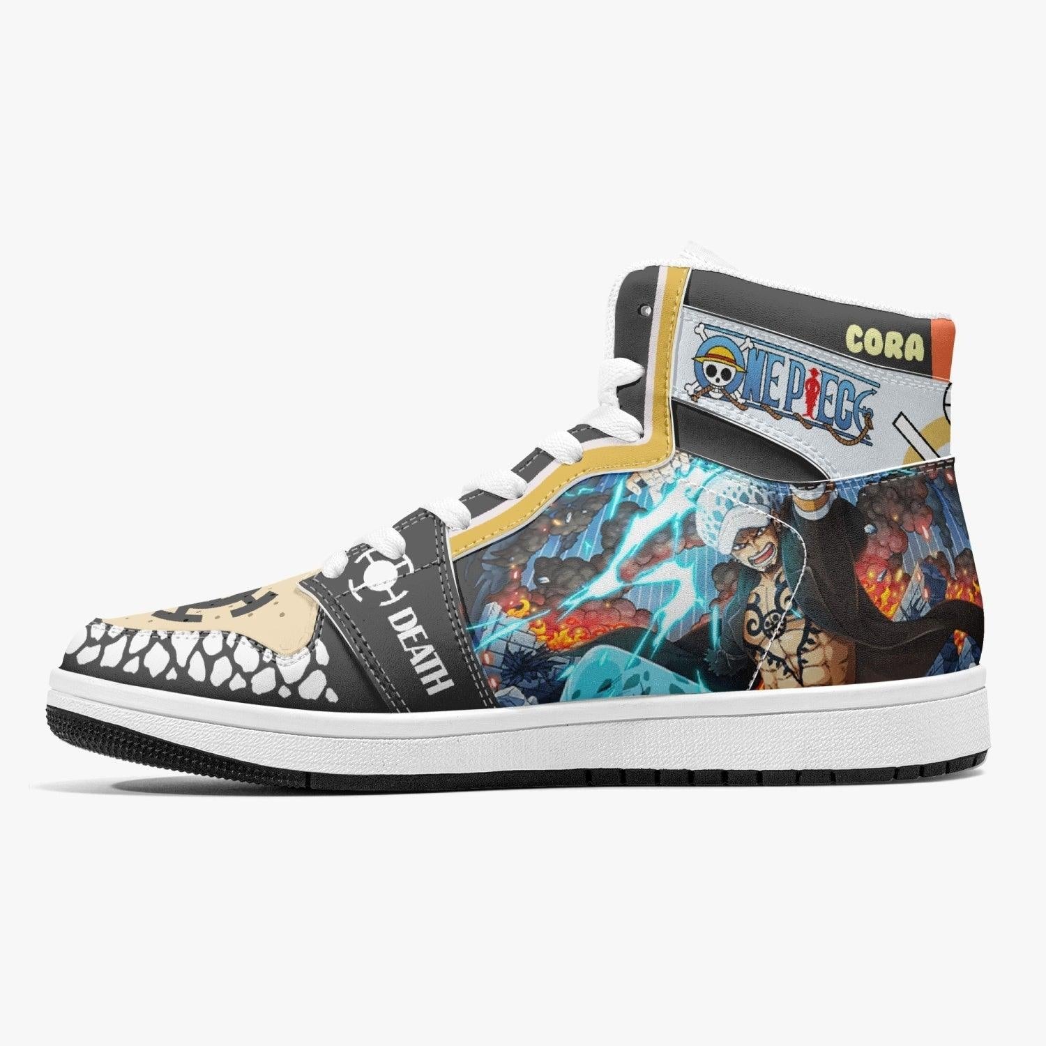 Trafalgar D. Law Dressrosa One Piece Mid 1 Basketball Shoes