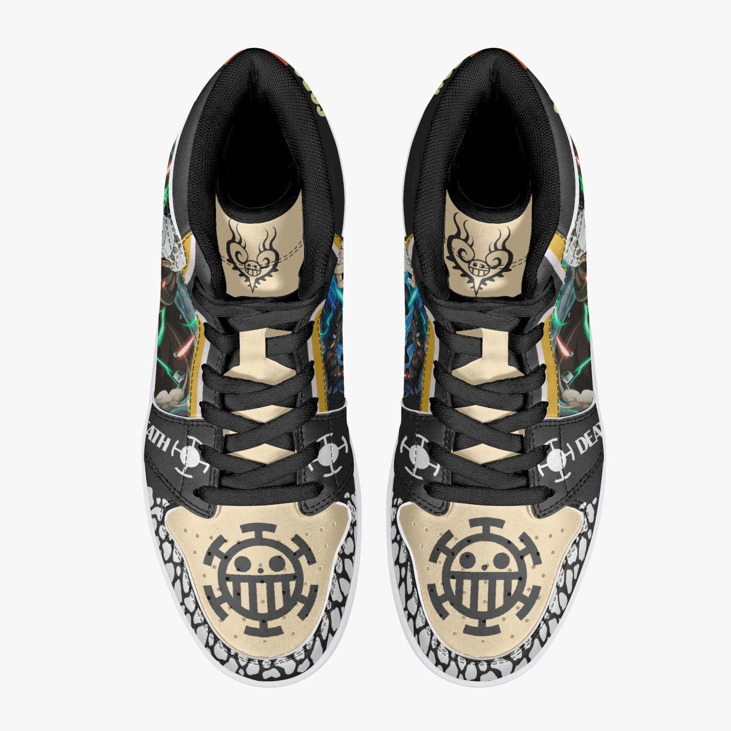 Trafalgar D. Law Dressrosa One Piece Mid 1 Basketball Shoes