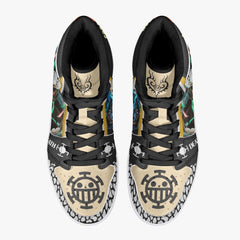 Trafalgar D. Law Dressrosa One Piece Mid 1 Basketball Shoes