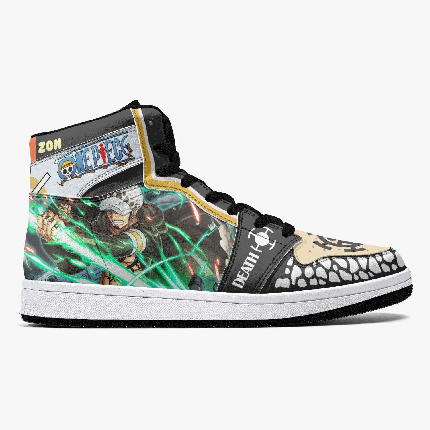 Trafalgar D. Law Dressrosa One Piece Mid 1 Basketball Shoes