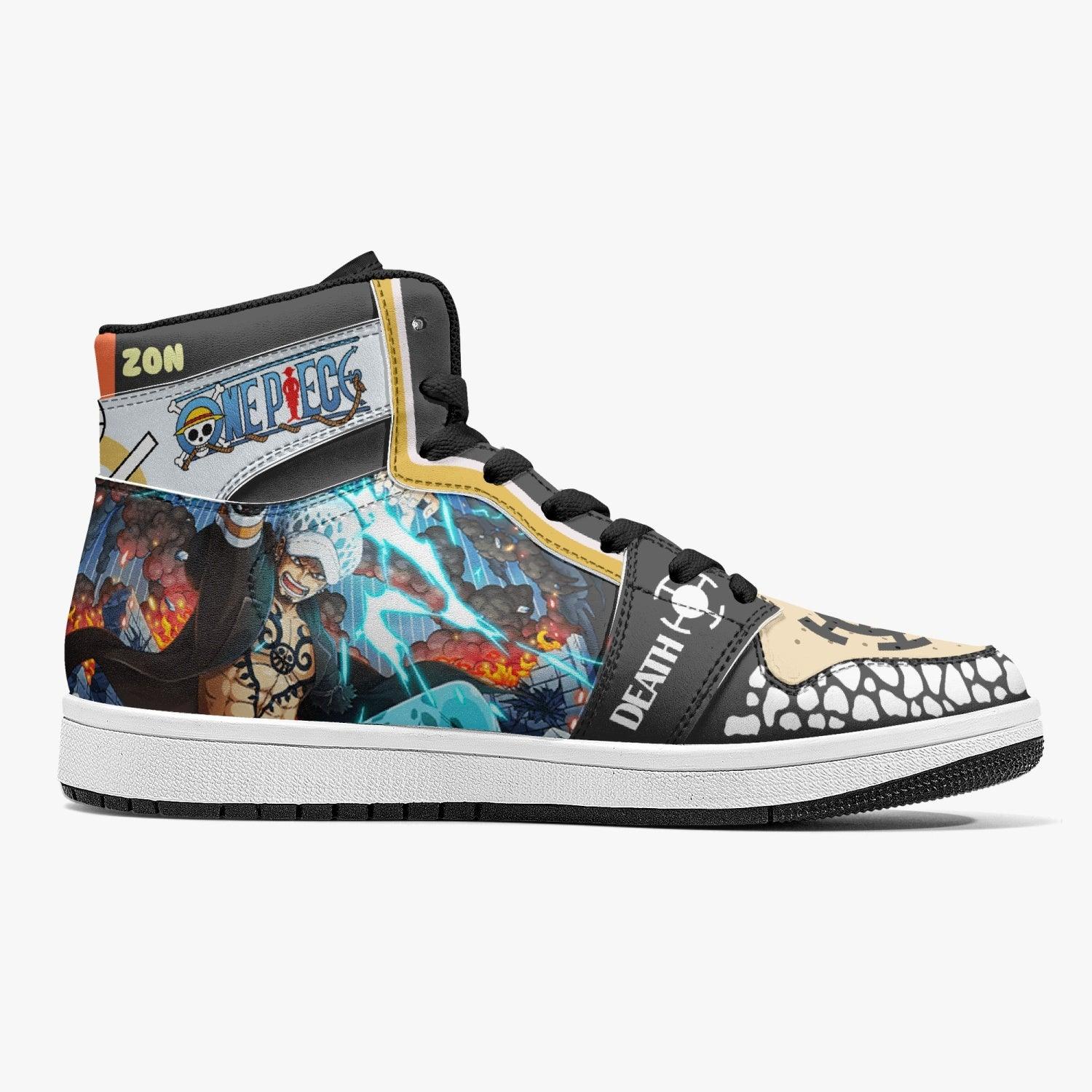 Trafalgar D. Law Dressrosa One Piece Mid 1 Basketball Shoes