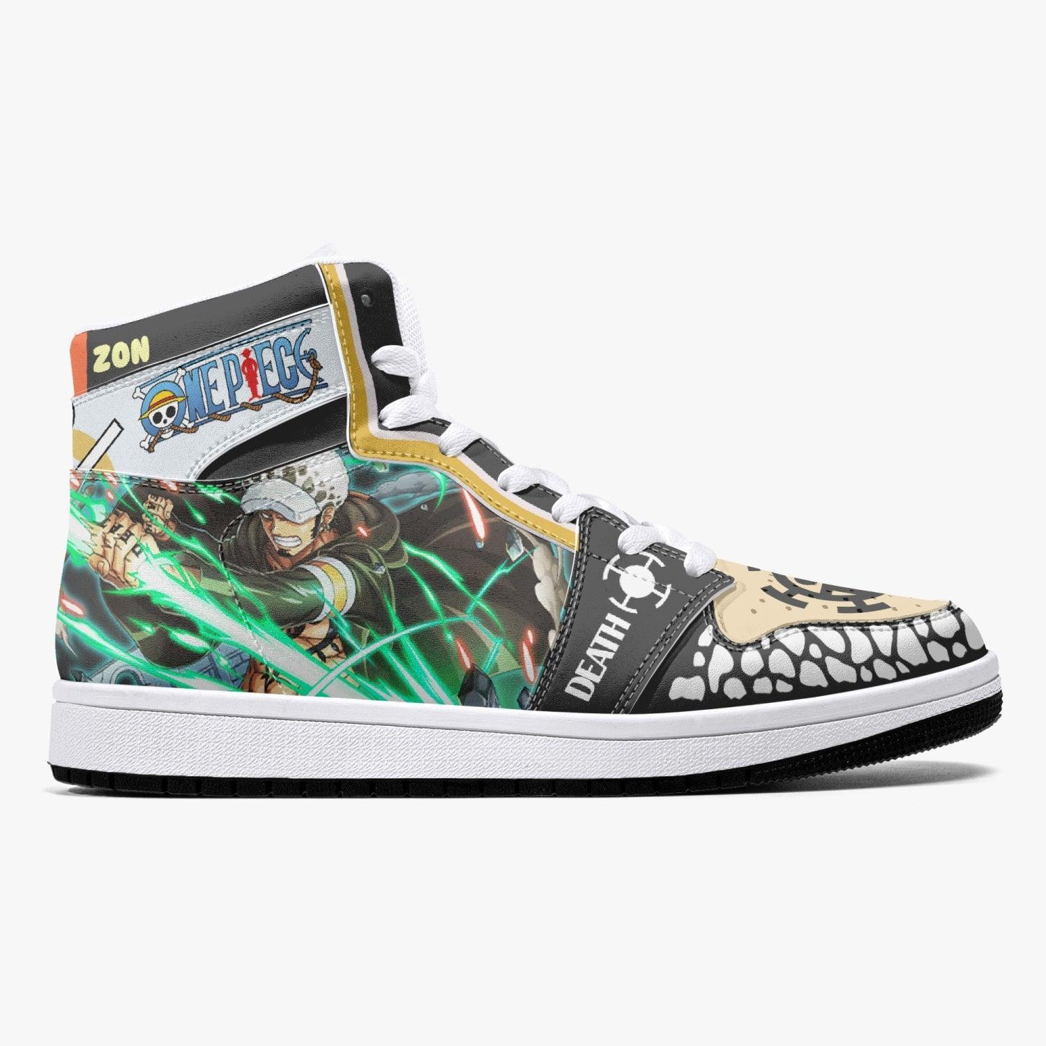 Trafalgar D. Law Dressrosa One Piece Mid 1 Basketball Shoes