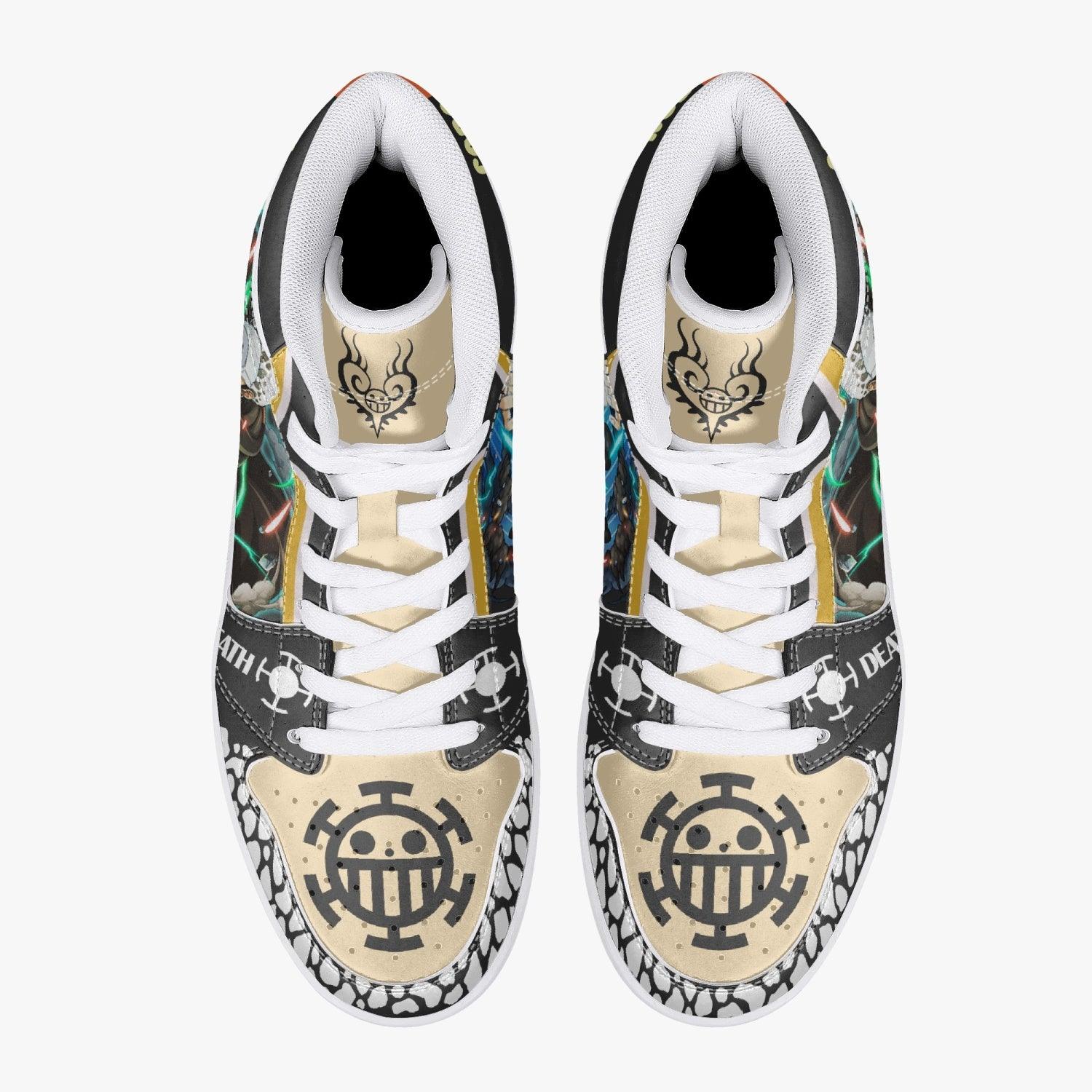 Trafalgar D. Law Dressrosa One Piece Mid 1 Basketball Shoes
