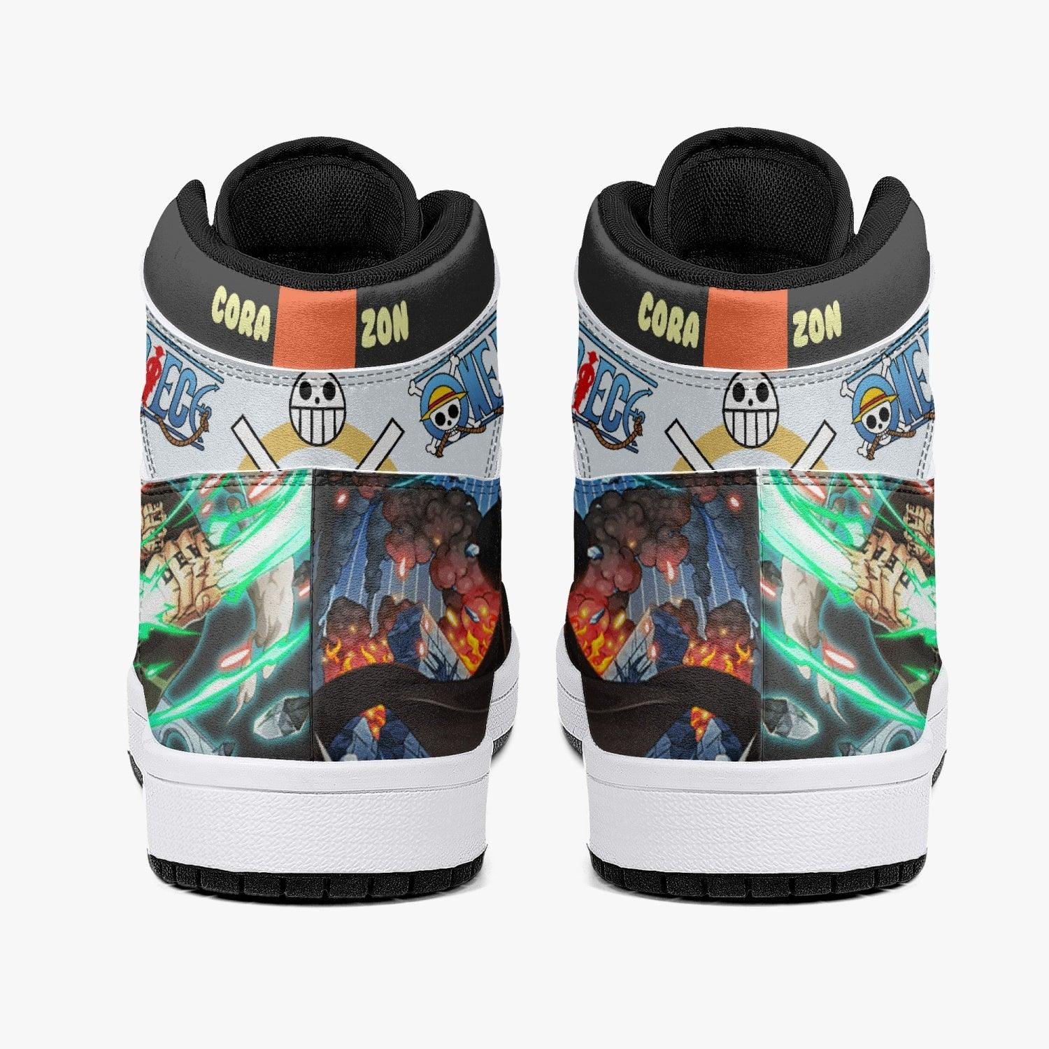 Trafalgar D. Law Dressrosa One Piece Mid 1 Basketball Shoes