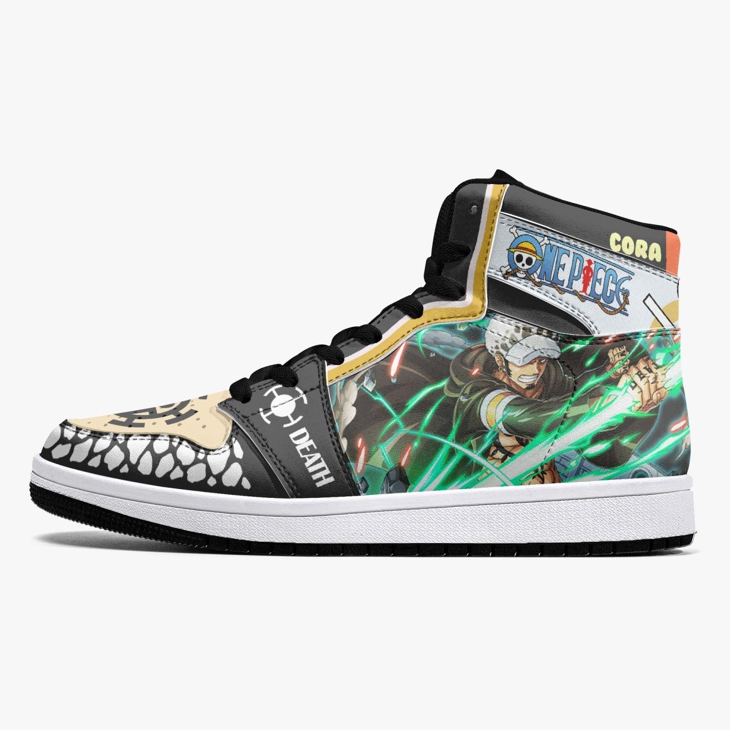 Trafalgar D. Law Dressrosa One Piece Mid 1 Basketball Shoes