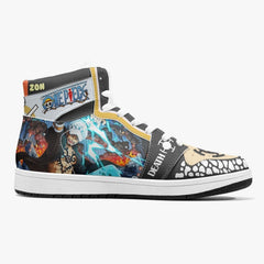 Trafalgar D. Law Dressrosa One Piece Mid 1 Basketball Shoes