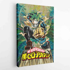 Trippy Deku My Hero Academia Canvas Print Wall Art - Nysekai