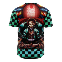 Trippy Kamado Tanjiro Demon Slayer Baseball Jersey