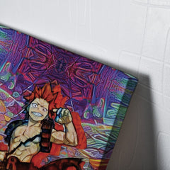 Trippy Kirishima Red Riot My Hero Academia Canvas Print Wall Art - Nysekai