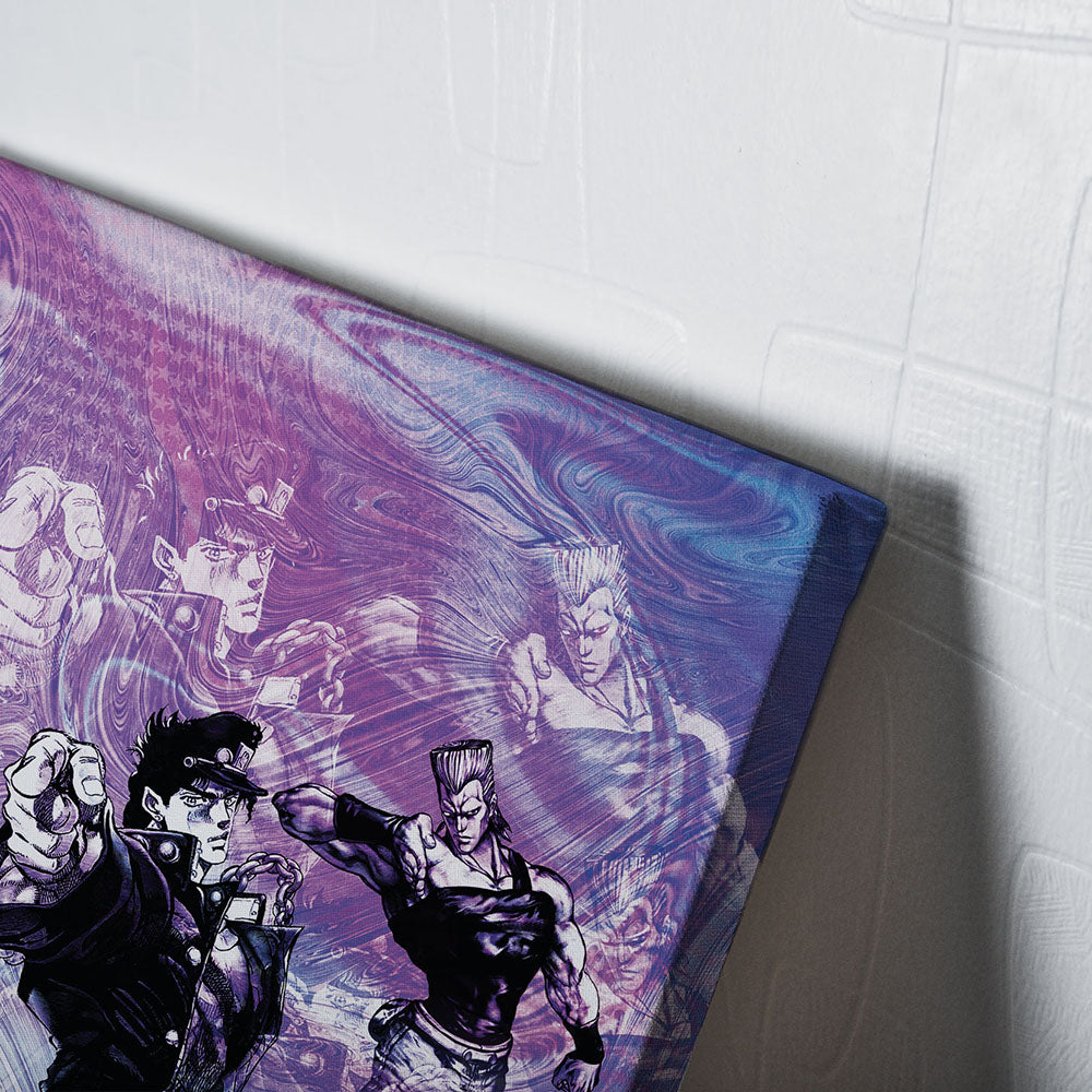 Trippy Lucid Stardust Crusaders Jojo's Bizarre Adventure Canvas Print Wall Art - Nysekai