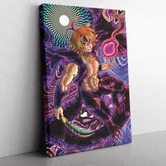 Trippy Meliodas Assault Mode Seven Deadly Sins Canvas Print Wall Art - Nysekai