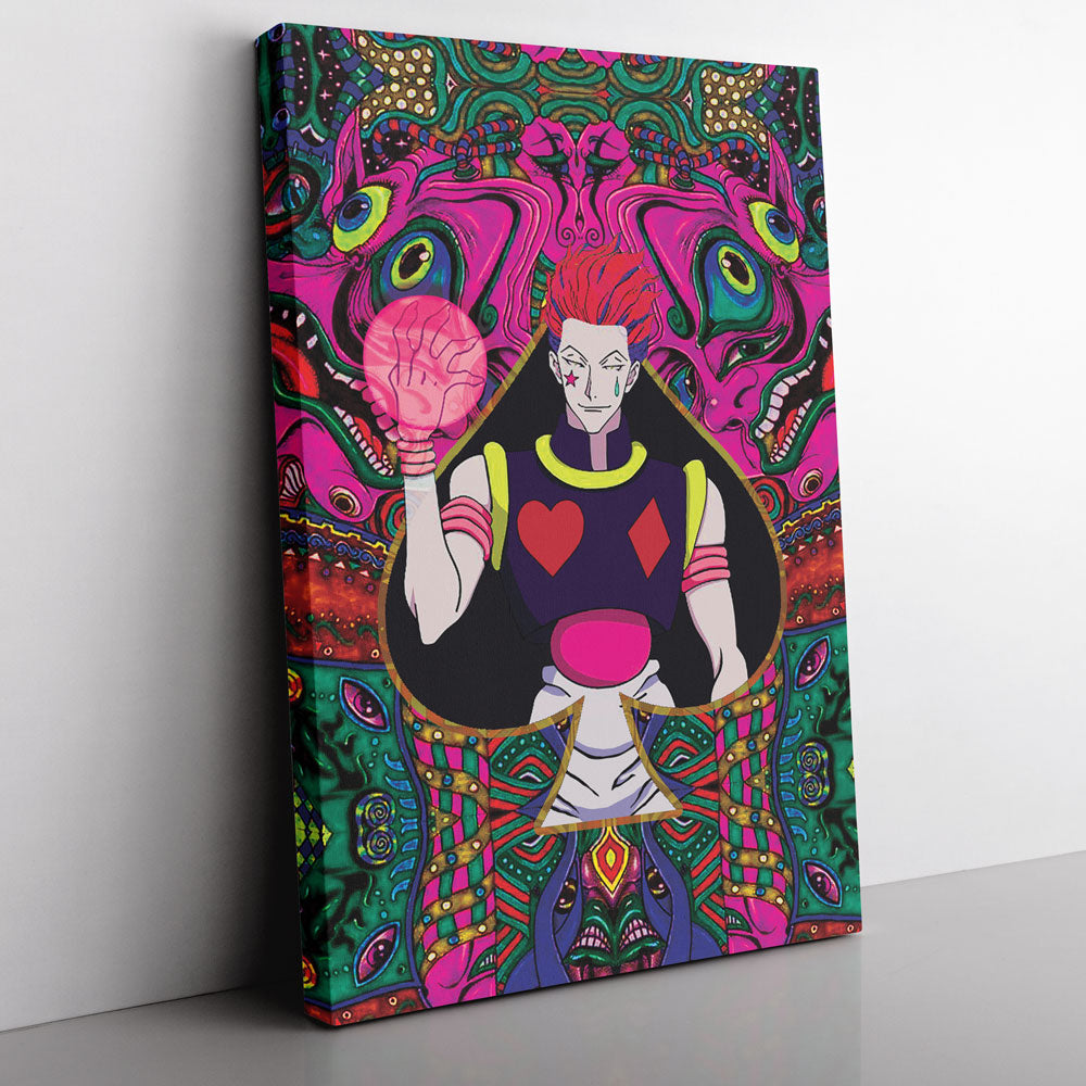Trippy Mystic Faces Hisoka Hunter X Hunter Canvas Print Wall Art - Nysekai