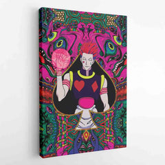Trippy Mystic Faces Hisoka Hunter X Hunter Canvas Print Wall Art - Nysekai