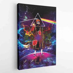 Trippy Naruto Akatsuki Astral Led Pain Canvas Print Wall Art - Nysekai