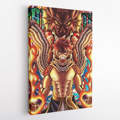 Trippy Natsu Dragneel x Igneel Fairy Tail Canvas Print Wall Art - Nysekai
