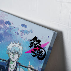 Trippy Sakata Gintoki Gintama Canvas Print Wall Art - Nysekai