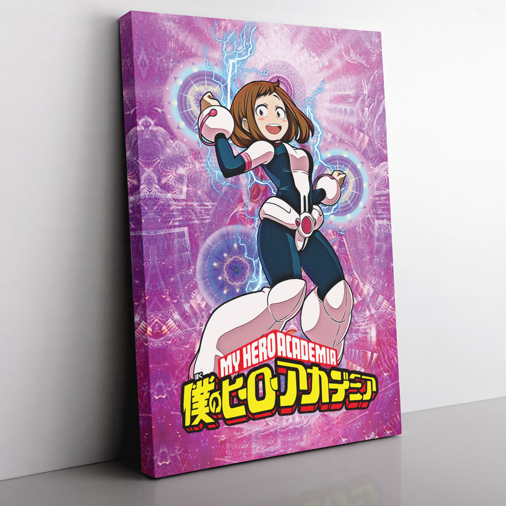 Trippy Ochaco Uraraka My Hero Academia Canvas Print Wall Art - Nysekai