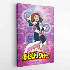 Trippy Ochaco Uraraka My Hero Academia Canvas Print Wall Art - Nysekai