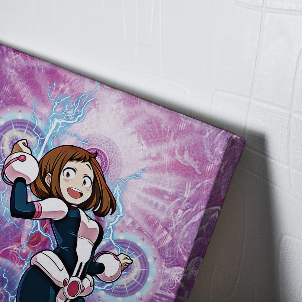 Trippy Ochaco Uraraka My Hero Academia Canvas Print Wall Art - Nysekai