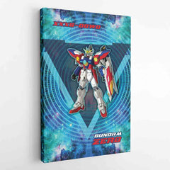 Trippy Wing Zero Gundam Canvas Print Wall Art - Nysekai