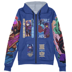 Tsukimichi Streetwear Zip Hoodie Jacket