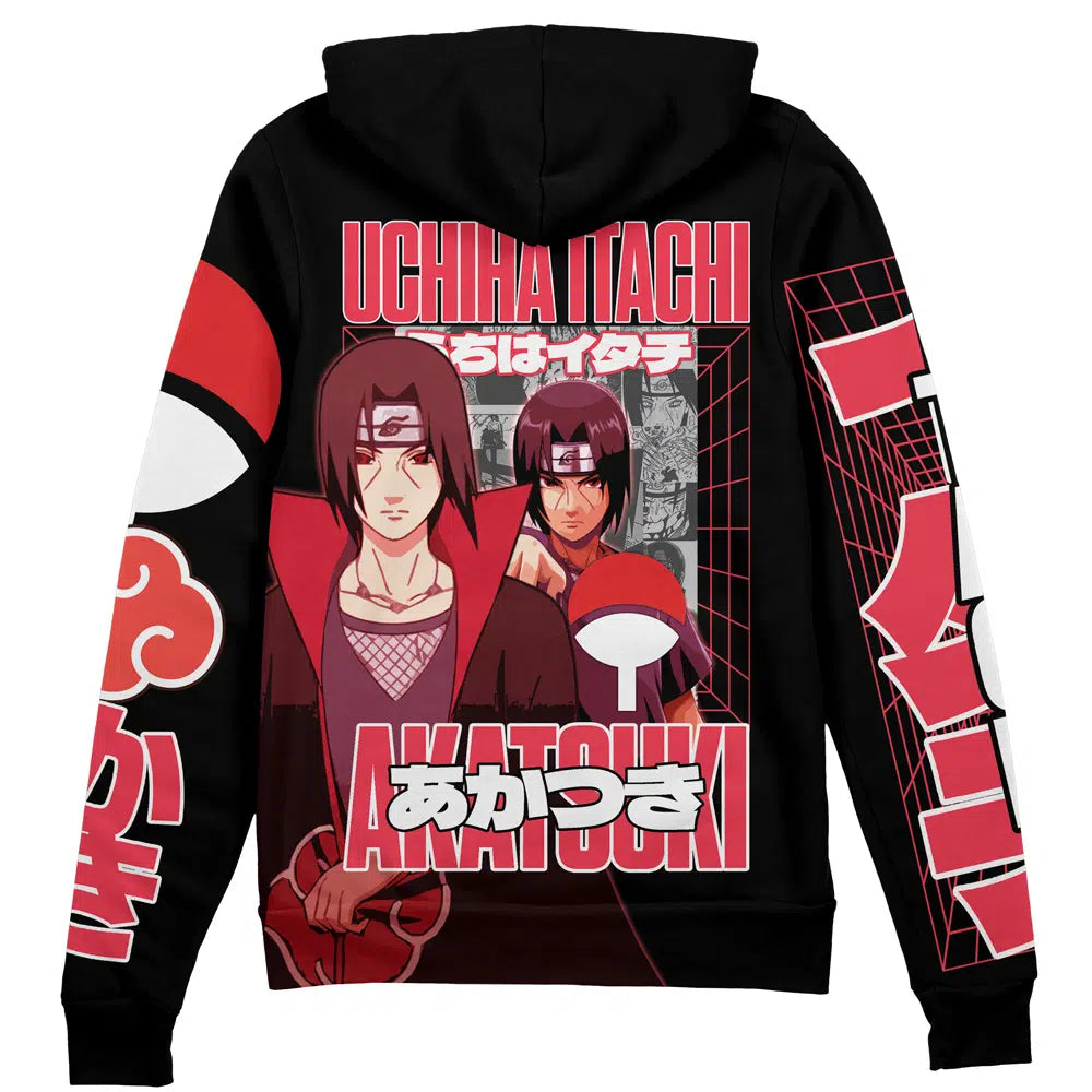 Uchiha Itachi V3 Naruto Streetwear Zip Hoodie Jacket