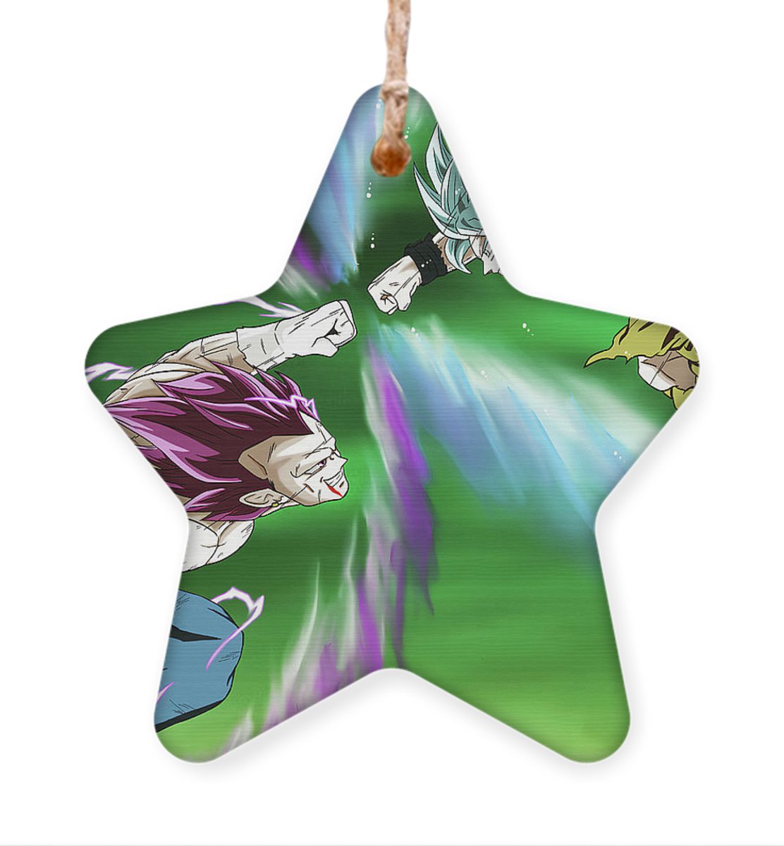 Ultra Instinct Goku vs Ultra Ego Vegeta Ornament | Anime Ornaments
