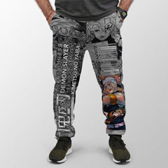 Tengen Uzui Manga Collage Demon Slayer Streetwear Sweatpants