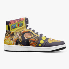 Vinsmoke Sanji Timeskip One Piece Mid 1 Basketball Shoes