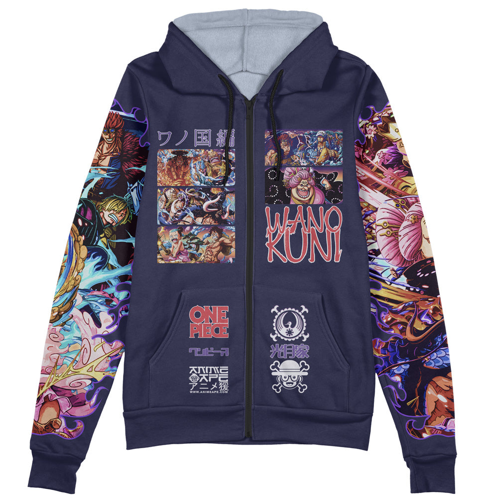 Wano Kuni One Piece Streetwear Zip Hoodie Jacket