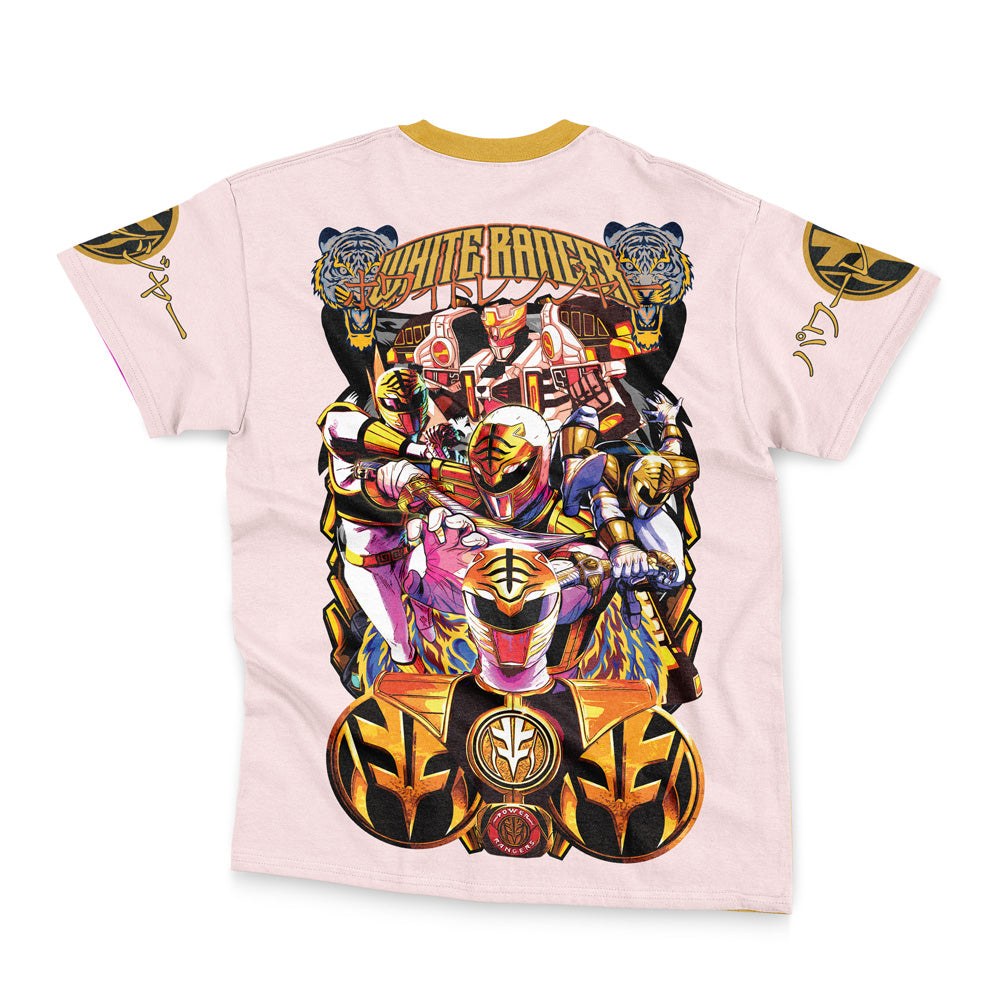 White Ranger Mighty Morphin Power Rangers Streetwear T-Shirt