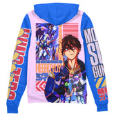 Heero Yuya x Wing Zero Gundam Wing Endless Waltz Streetwear Zip Hoodie Jacket