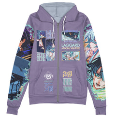 Wistoria Wand and Sword Streetwear Zip Hoodie Jacket