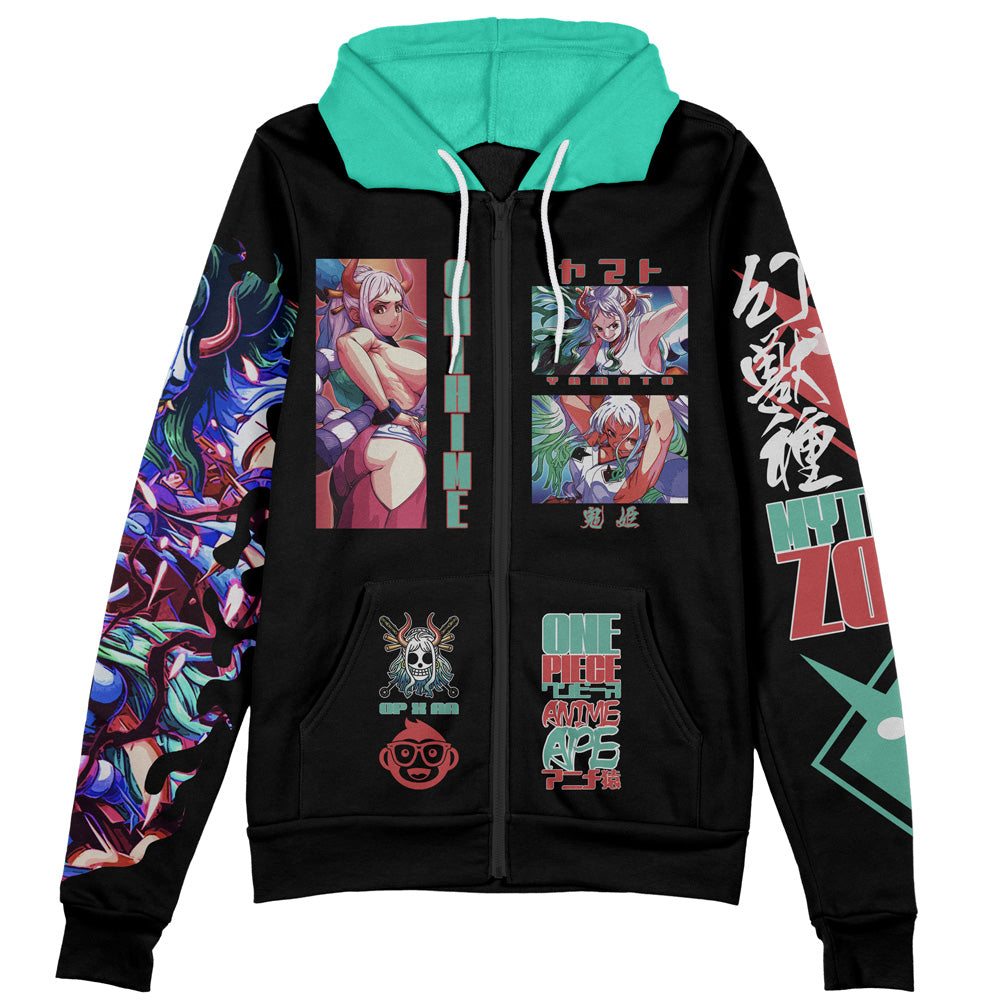 Yamato V3 One Piece Streetwear Zip Hoodie Jacket