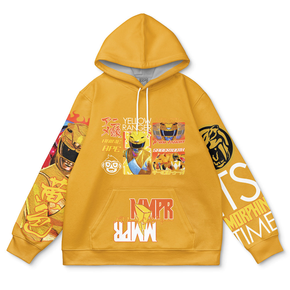 Yellow Ranger Mighty Morphin Power Rangers Streetwear Hoodie